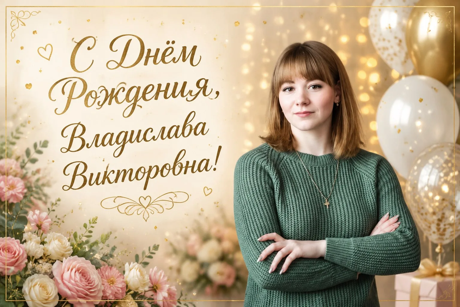 🎉🎉🎉
С Днём Рождения,  Владислава Викторовна!

📆 Сегодня особенный день — вся наша дружная школьн