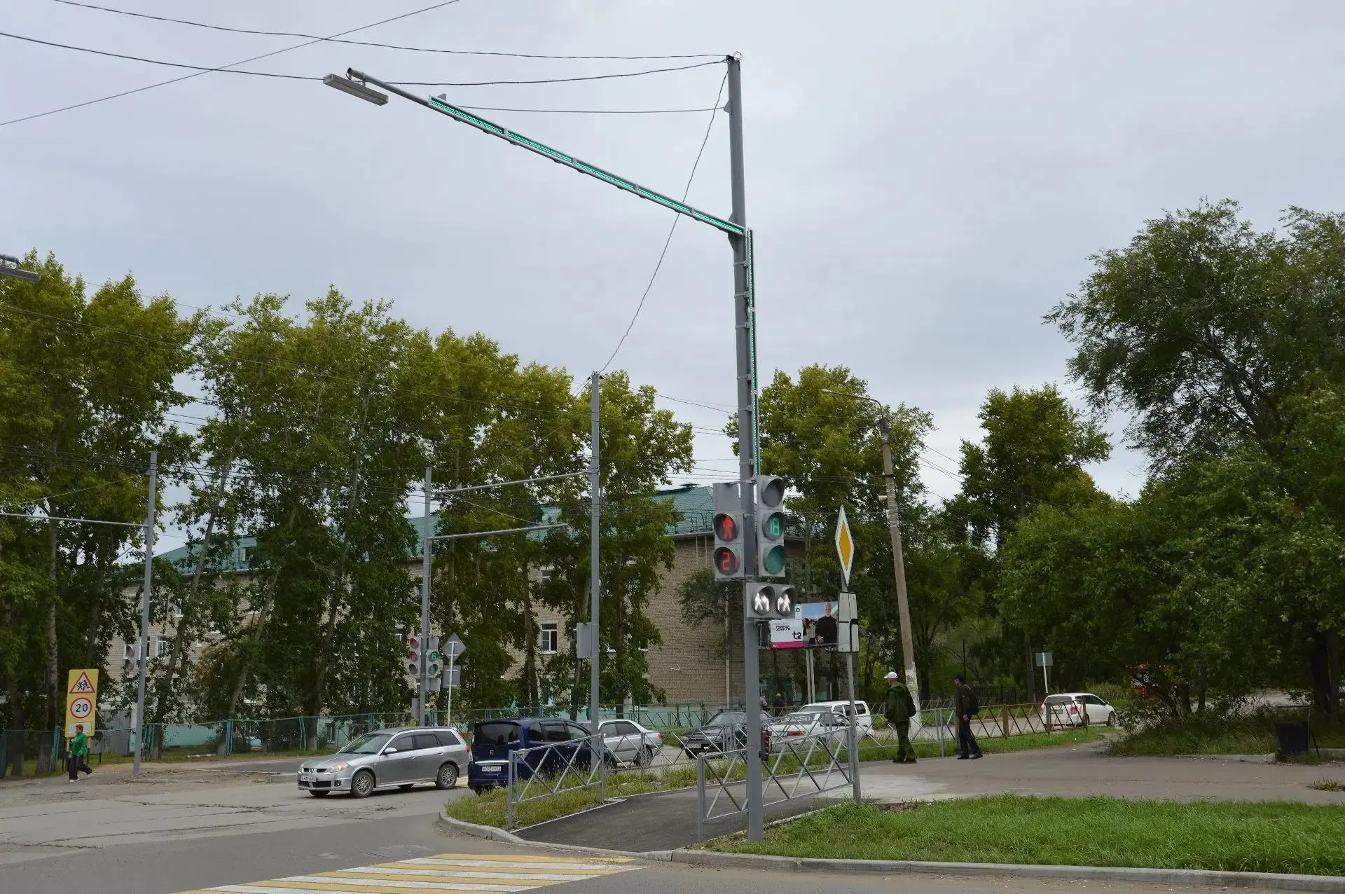 🚦 Комплексная модернизация: перекрёсток в Амурске получил современную систему безопасн...