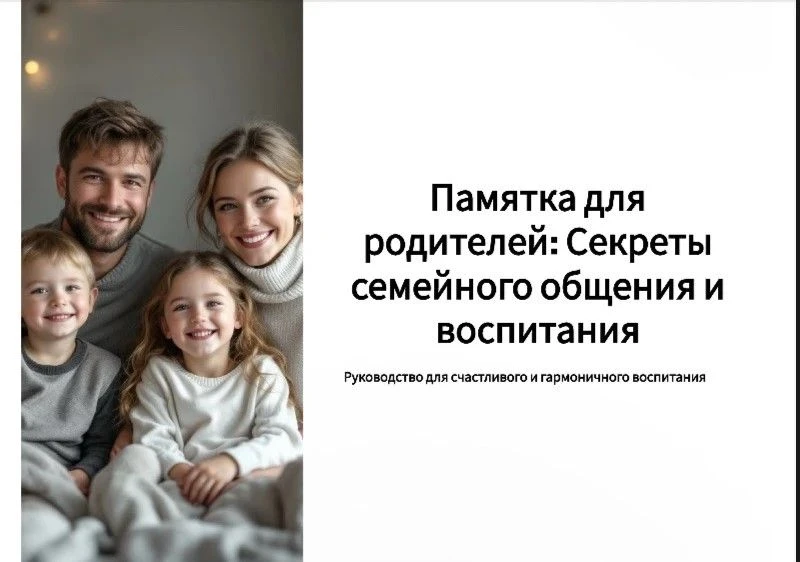 Уважаемые родители!  В рамках весенней недели психологии мы подготовили памятку о секретах семейного
