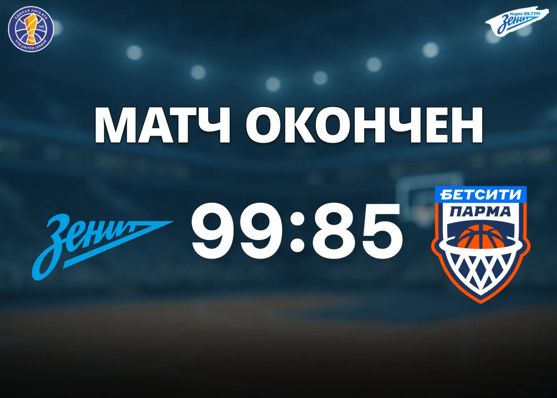 🏀 Баскетбольный «Зенит» победил «Парму» на домашнем паркете!