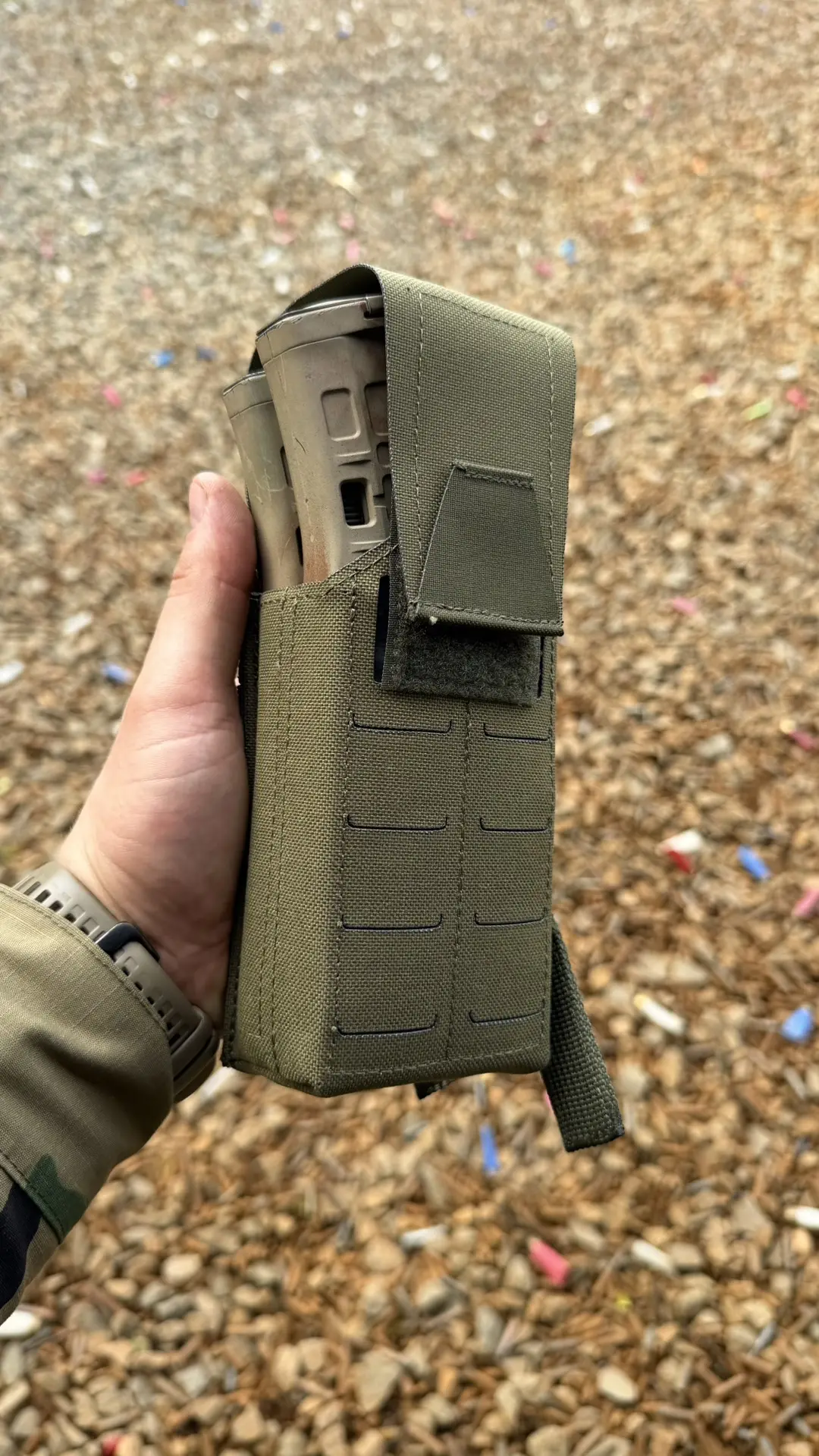 Подсумок автоматный жесткий 1-2 с клапаном от компании GEAR CRAFT