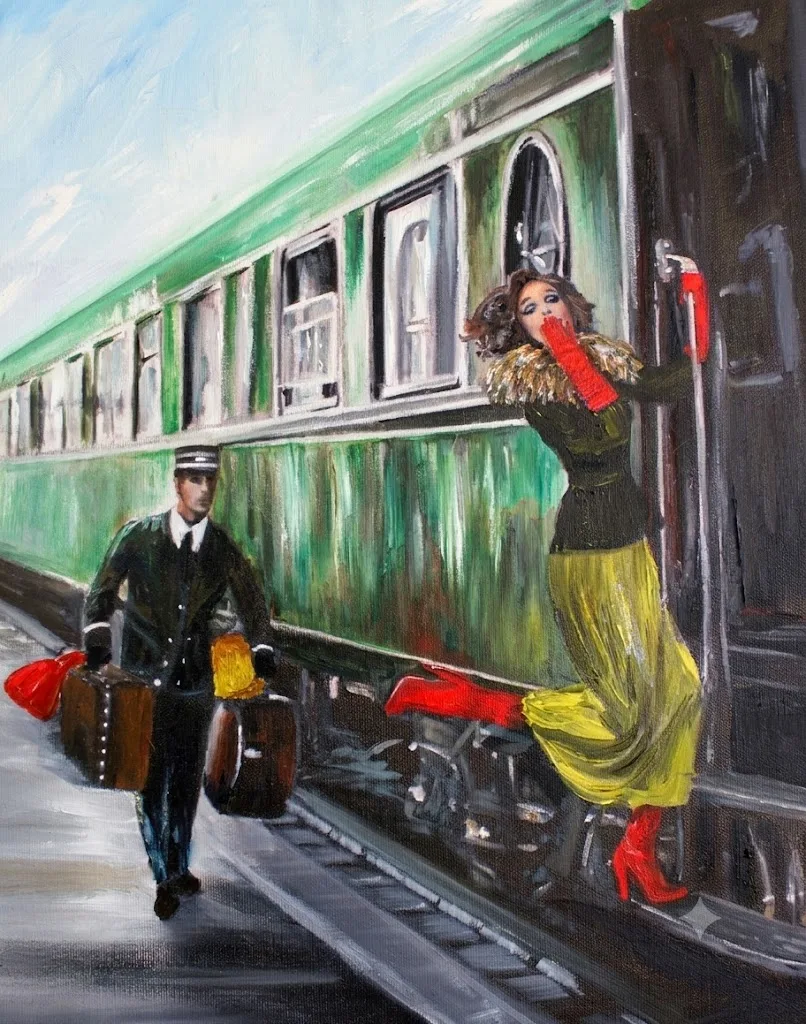 Ехала в купе с девочкой-моделью. Нежнейшая мраморная кожа, длинная шея, вырез, выставляющий напоказ 