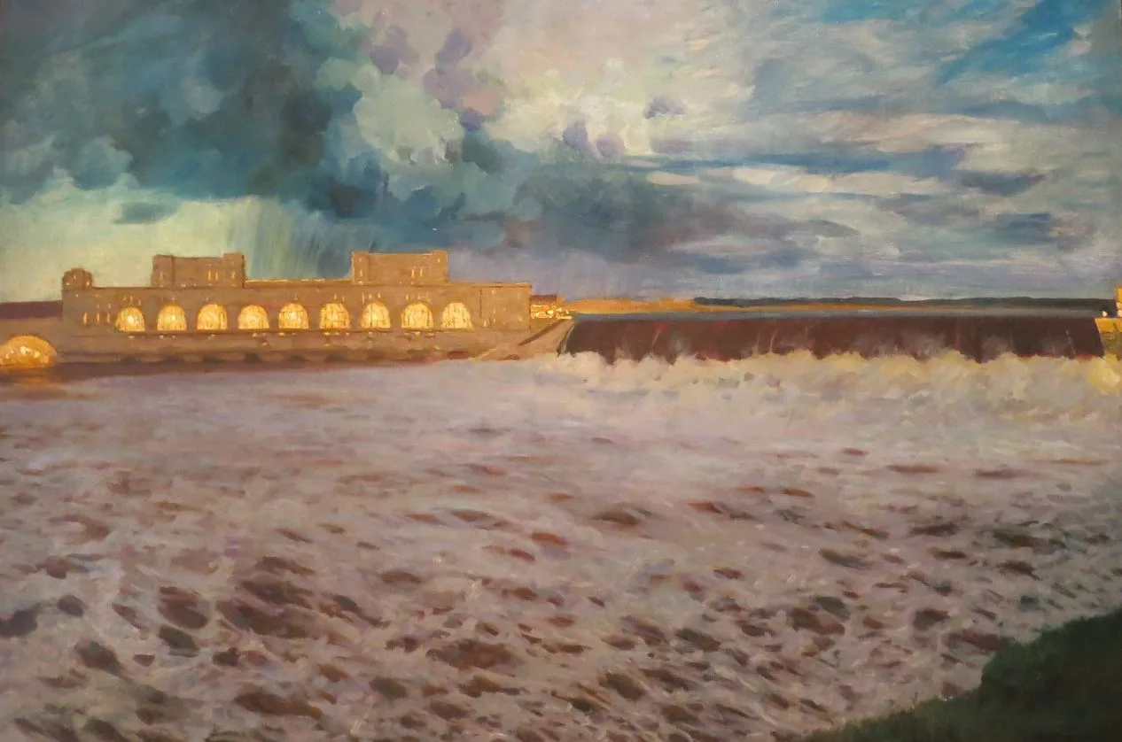 🎨«Картина выходного дня» – «Волховстрой», Игорь Грабарь, 1929 год.