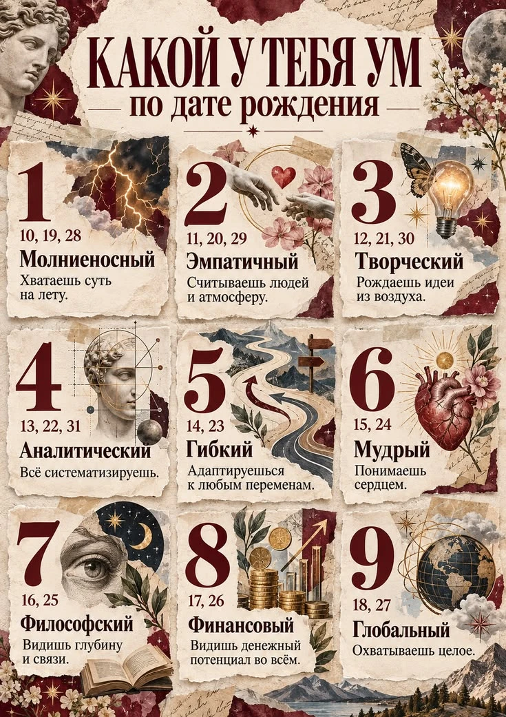 🧭По дате рождения можно понять, как работает наше мышление и почему мы реагируем на ми...