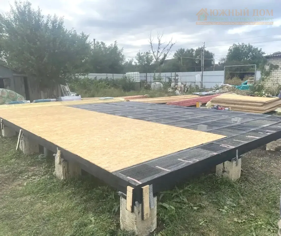 🏠 Сборка каркасно-щитового дома 6х8 м в станице Темнолесская (Ставропольский край) для...