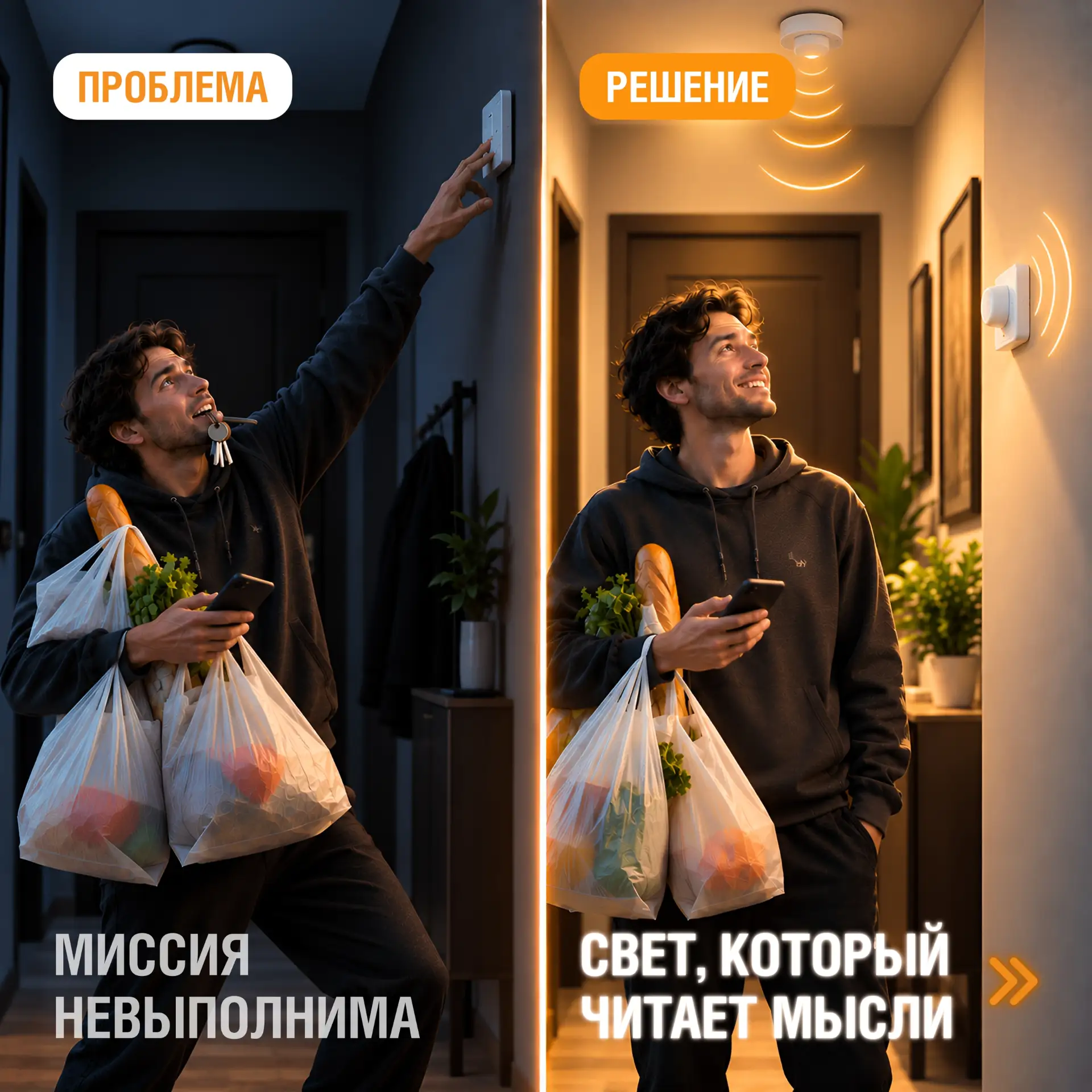 💡 Свет, который читает мысли: Миссия выполнима!