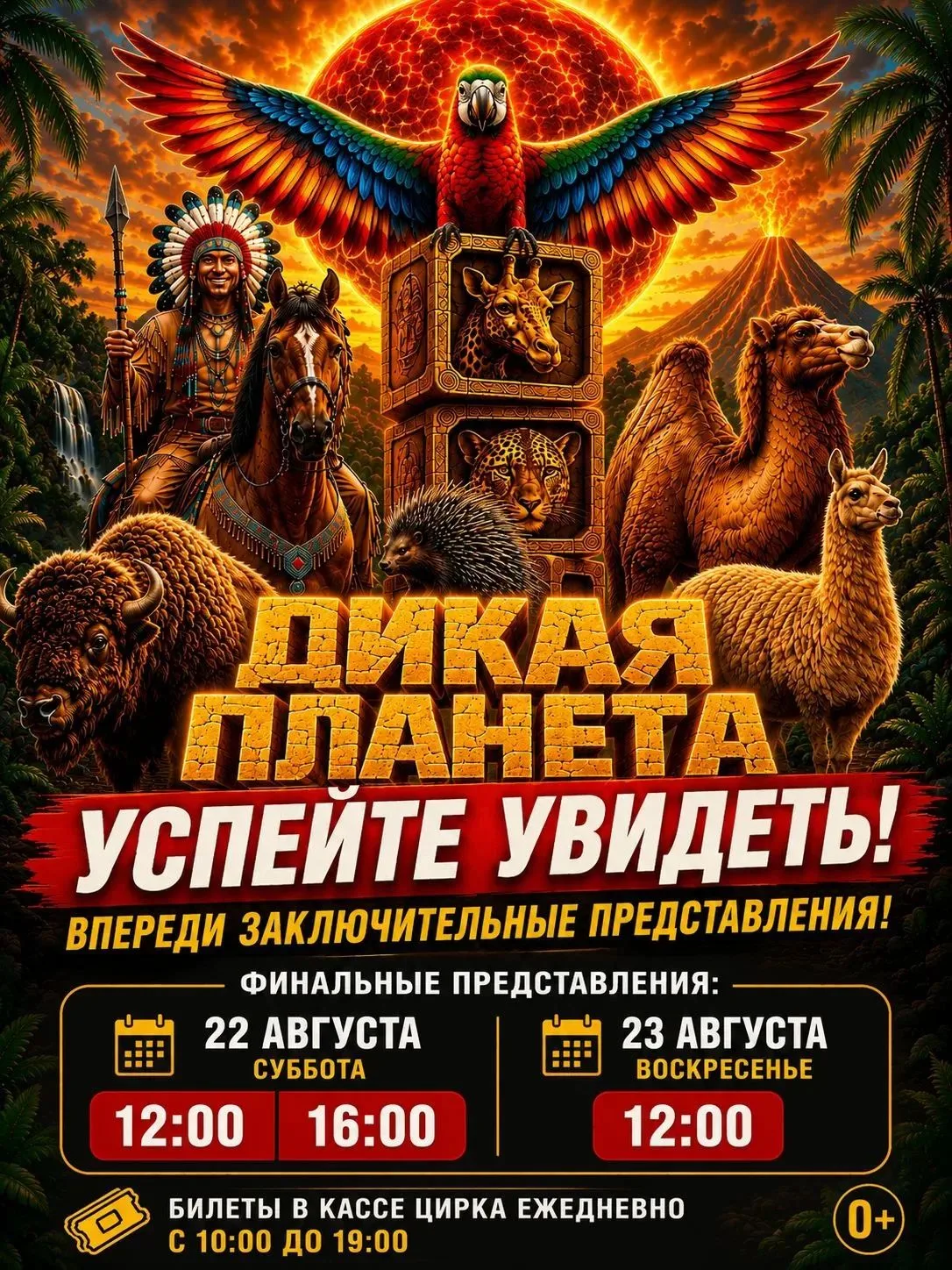 🎪 Успейте увидеть «Дикую планету» — гастроли в Курском цирке подходят к завершению!