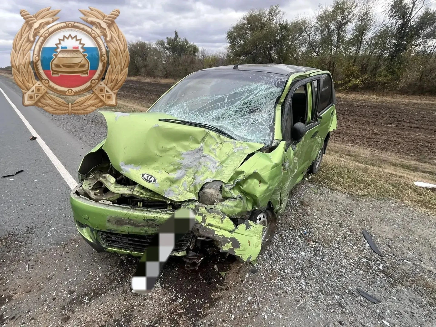 Сегодня в Советском районе Саратовской области в аварии разбился автомобилист.