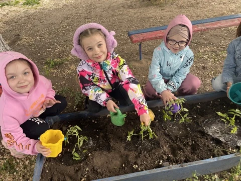 🌱 Маленькие руки — большие дела!

Наши садоводы из подготовительной группы  N 10 с воспитателем Каш