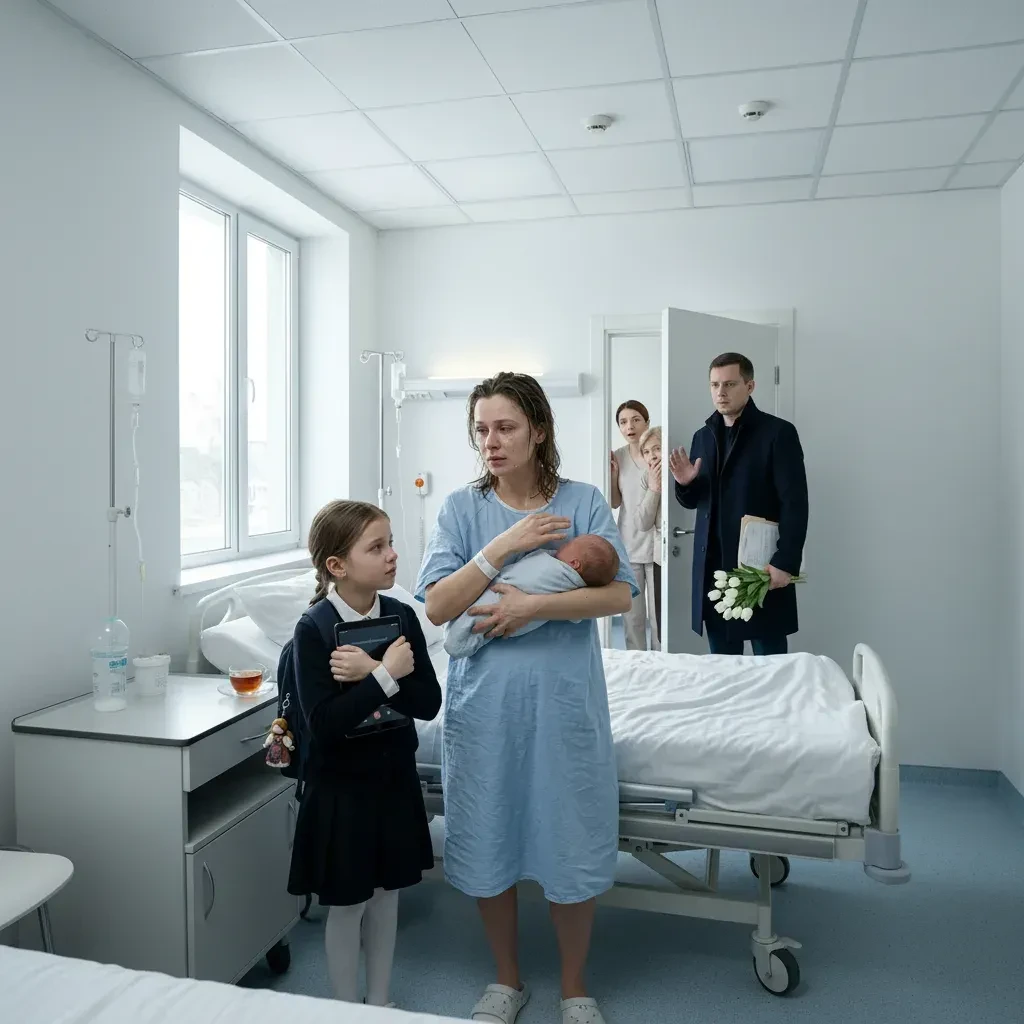 Моя 9-летняя дочь умоляла меня у двери роддома: «Мама, не приноси малыша домой»… потом нажала play н