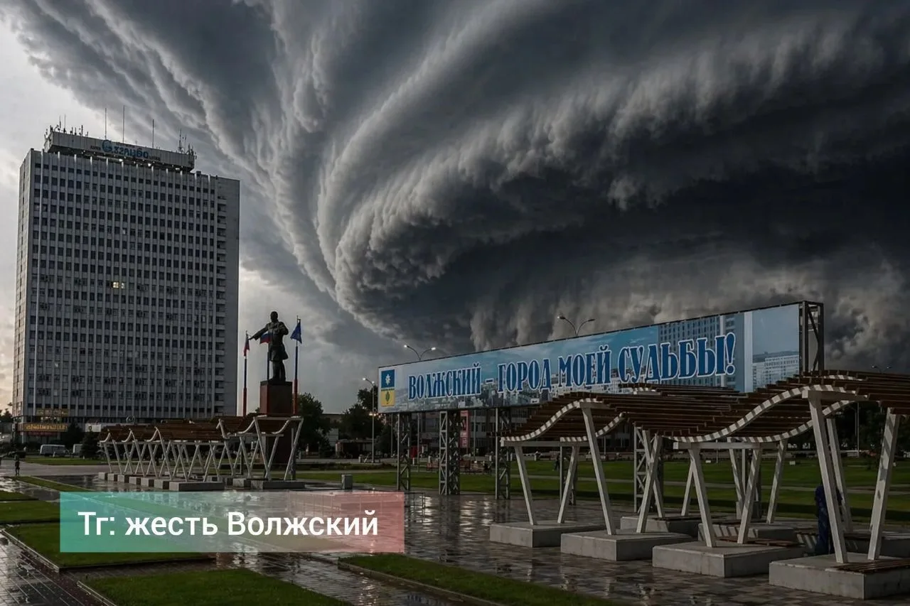 🚨 Штормовое предупреждение: на север Волгоградской области надвигаются ливни и шквалы ...
