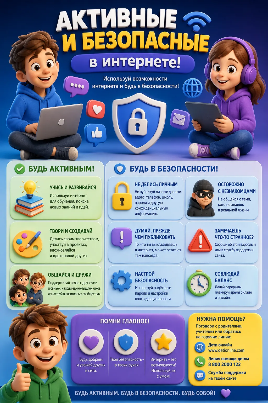 🌐 Безопасность детей в интернете: о чем поговорить уже сегодня?

Интернет открывает детям огромный 