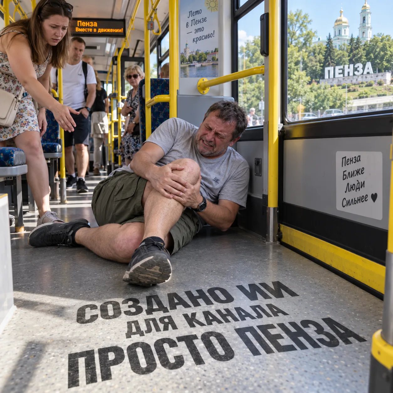 Пензенец получит 300 тысяч рублей после падения в автобусе.