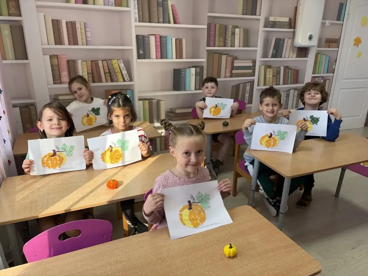Обрывная аппликация «Тыква»