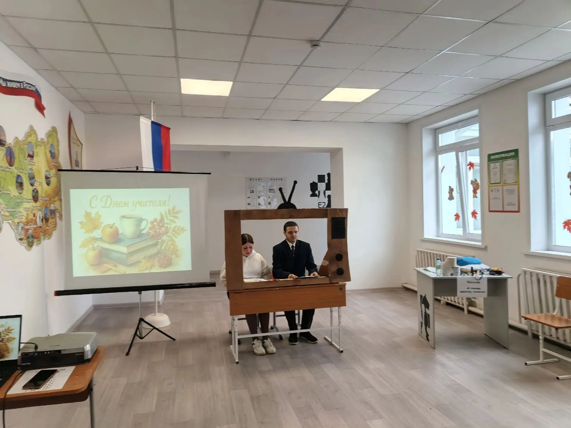 В  День учителя в Машуковской  школе прошёл необычный  день — День самоуправления! Учащ...