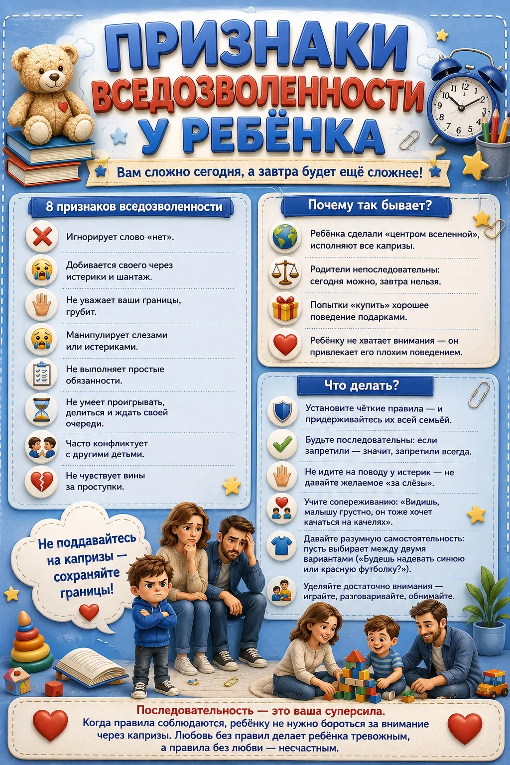 👶 Вседозволенность у ребёнка: как мягко вернуть контроль?