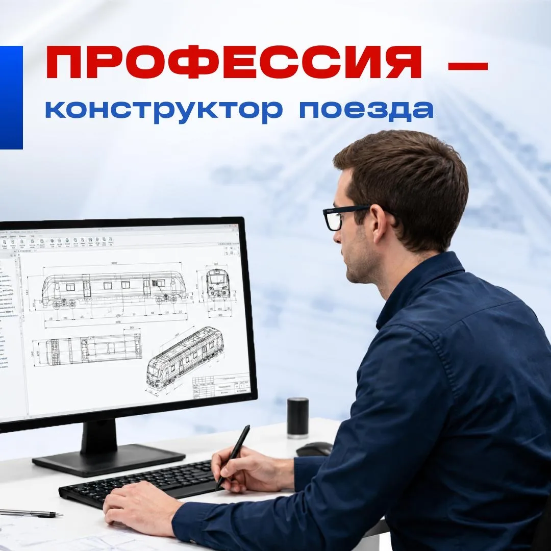 Устройством высокоскоростного поезда занимается конструктор. Специалист продумывает ком...