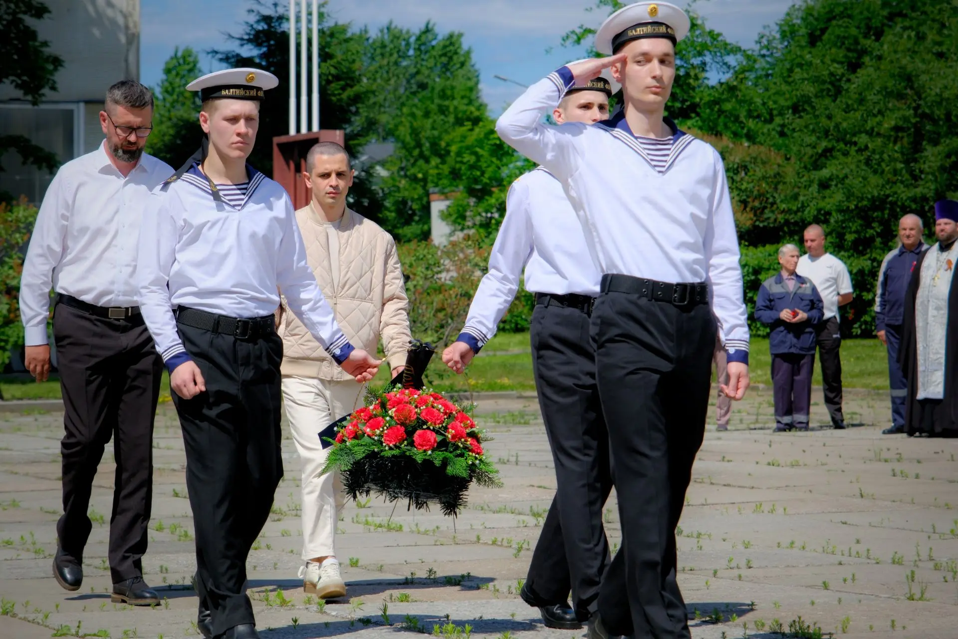 На Северной верфи ОСК почтили память героев Великой Отечественной войны