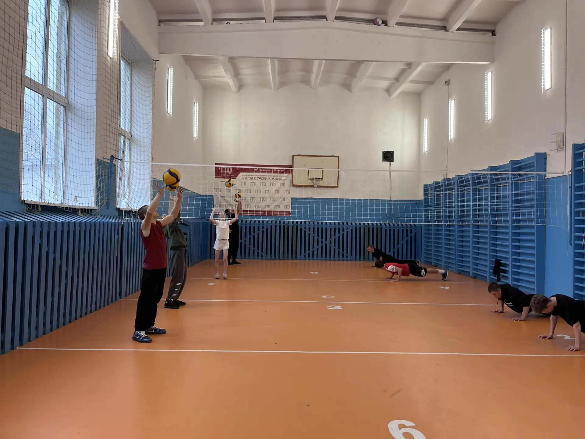 🏐 03.10.2026г. Прошло учебно-тренировочное занятие по волейболу.