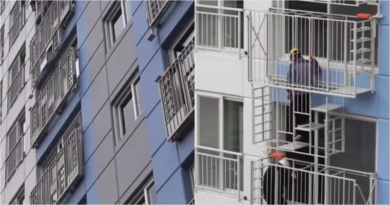 Необычный способ эвакуации