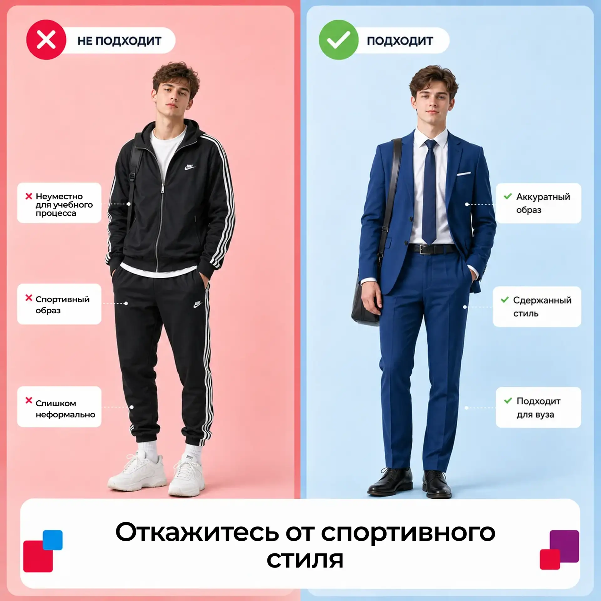Лето пришло, а дресс-код — остаётся... Пляжный и спортивный стиль по-прежнему под запретом.  🚫 Что н