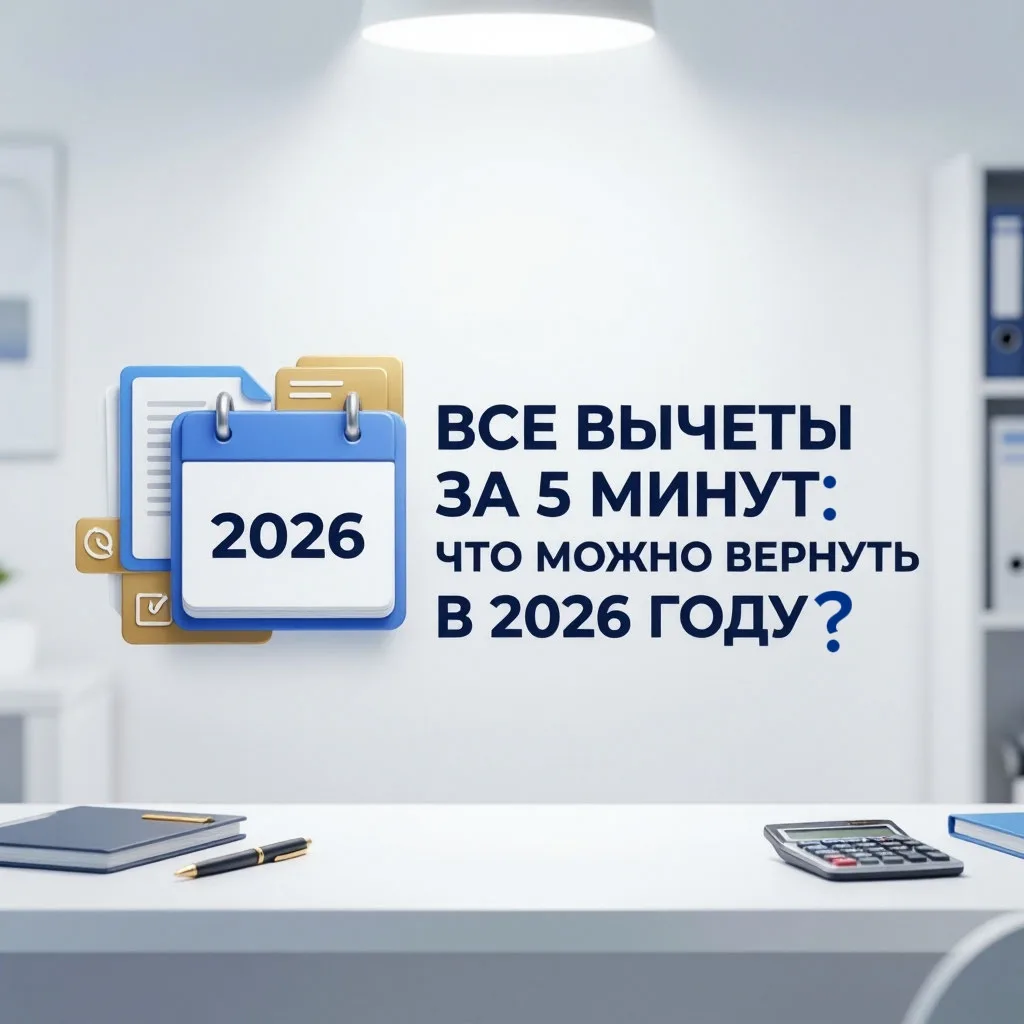 📍 ВСЕ ВЫЧЕТЫ ЗА 5 МИНУТ: ЧТО МОЖНО ВЕРНУТЬ В 2026 ГОДУ?