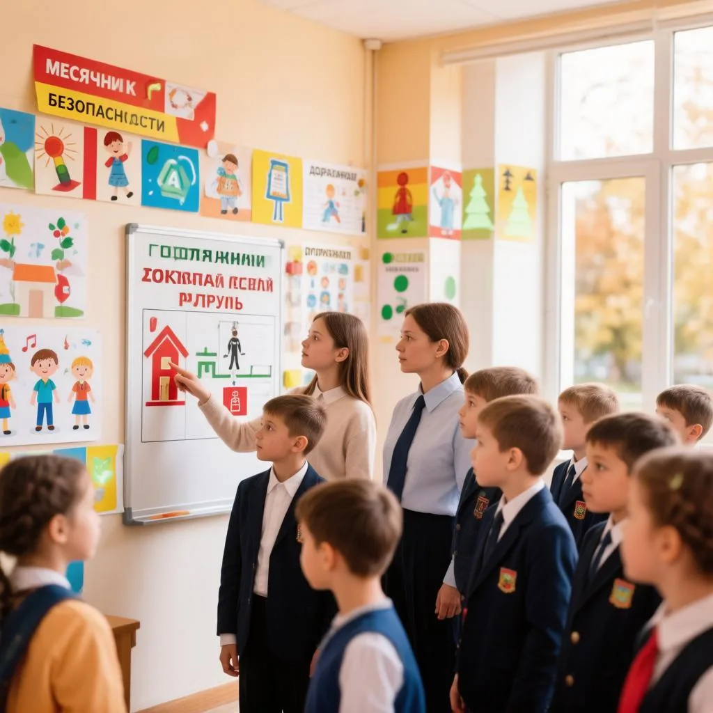 Месячник безопасности в нашей школе! С 1 по 30 сентября.