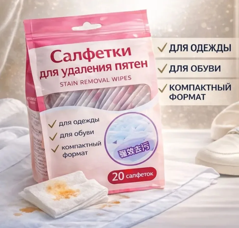 Салфетки для удаления пятен