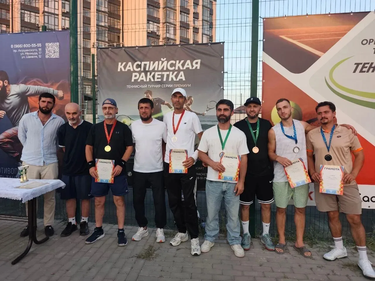 В Каспийске прошёл теннисный турнир «Каспийская ракетка-1000»