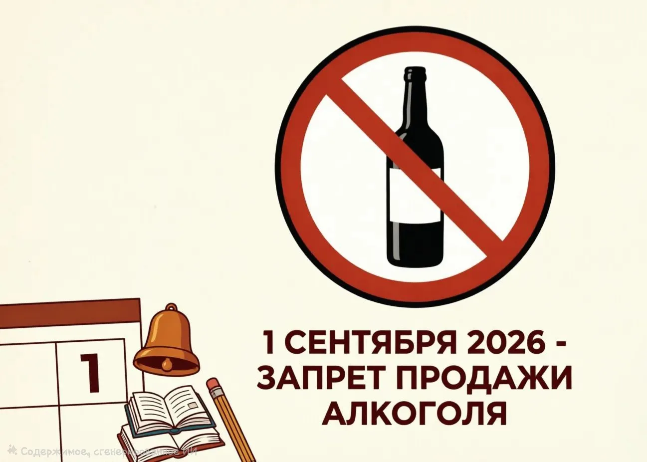 1 сентября в Марий Эл вводится запрет на продажу алкоголя