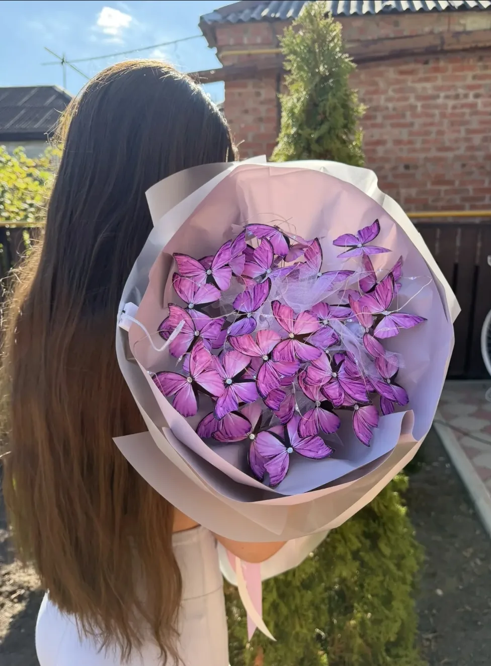 «Букет из бабочек — нежность в каждом крылышке»🦋💐 Букет в наличии!✔️ Цена 1200 рублей...