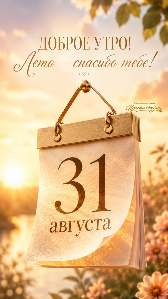 Друзья, с последним днем уходящего жаркого лета!