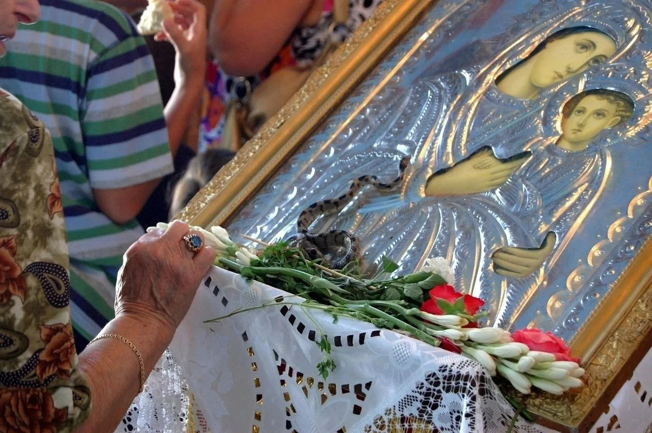 🐍 Чудо на Кефалонии: почему ядовитые змеи сползаются к иконе Богородицы?