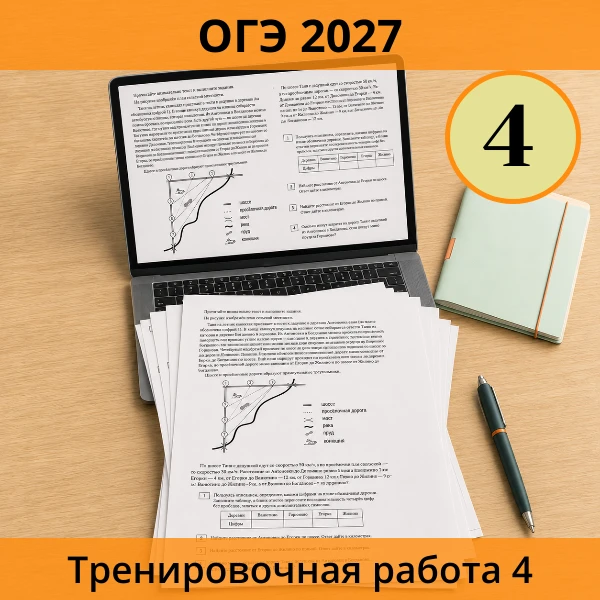 📚 Тренировочная работа ОГЭ №4