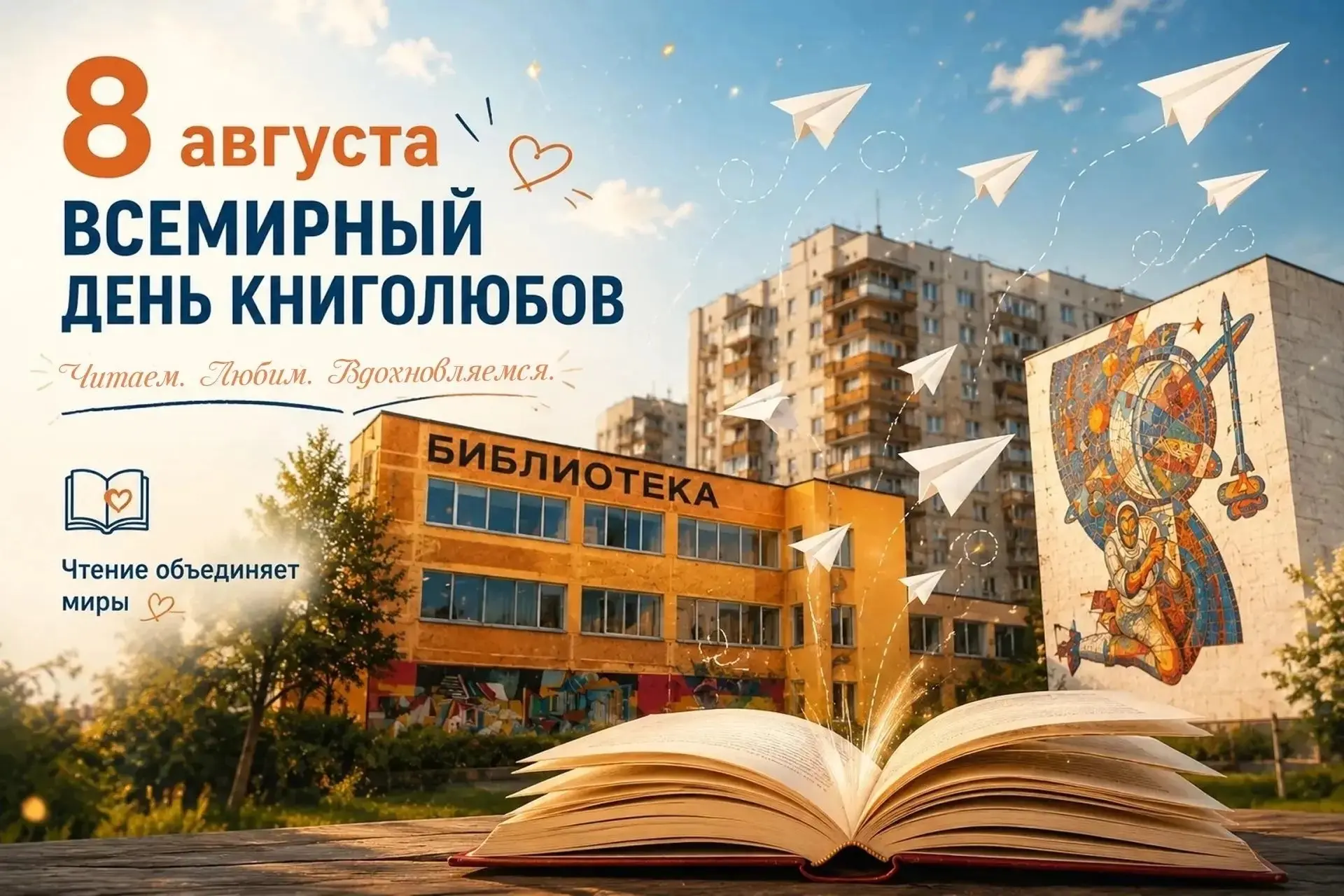 📚❤ 9 августа – Всемирный день книголюбов