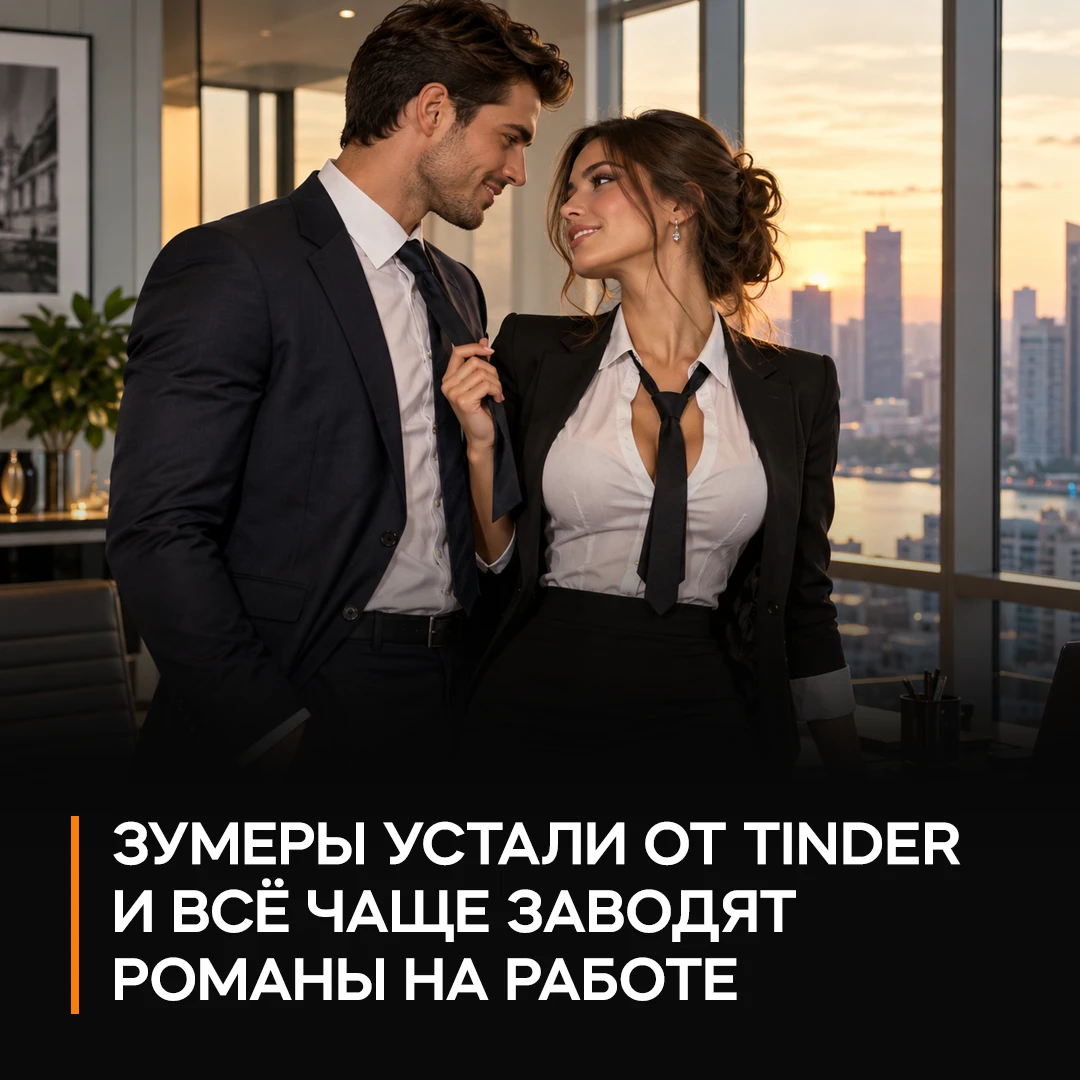❤️ Зумеры устали от Tinder и всё чаще находят любовь прямо на работе