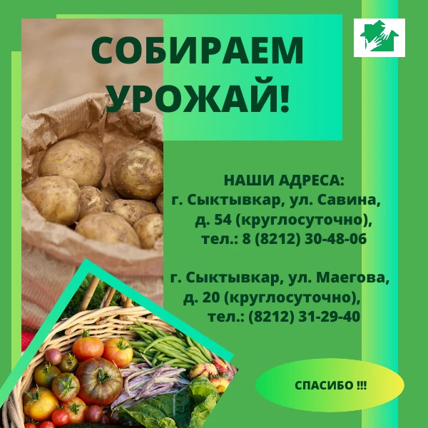 ❗️🫛🥬🥒🫑Уважаемые жители города Сыктывкара!
Наш город – это сообщество, где заботятся друг о друге
