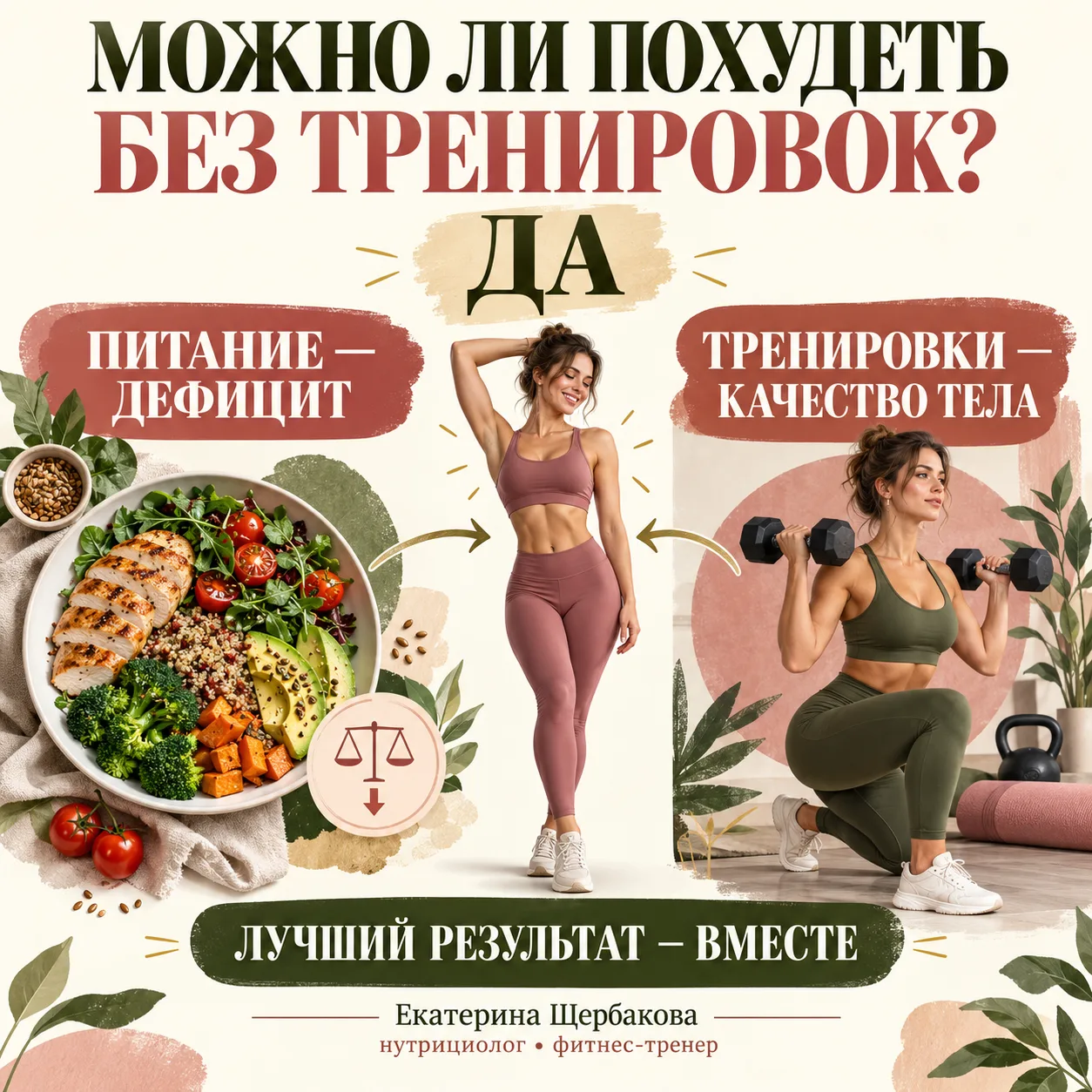 МОЖНО ЛИ ПОХУДЕТЬ БЕЗ ТРЕНИРОВОК?