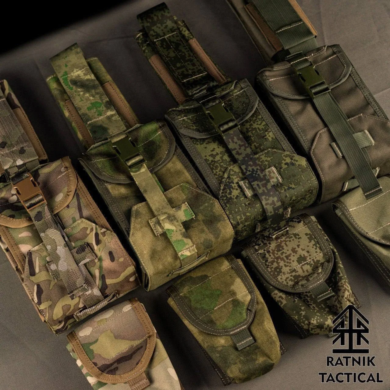Отрывной Аптечный подсумок эшелонированный от Ratnik-Tactical + 2 подсумка по бокам: vk...
