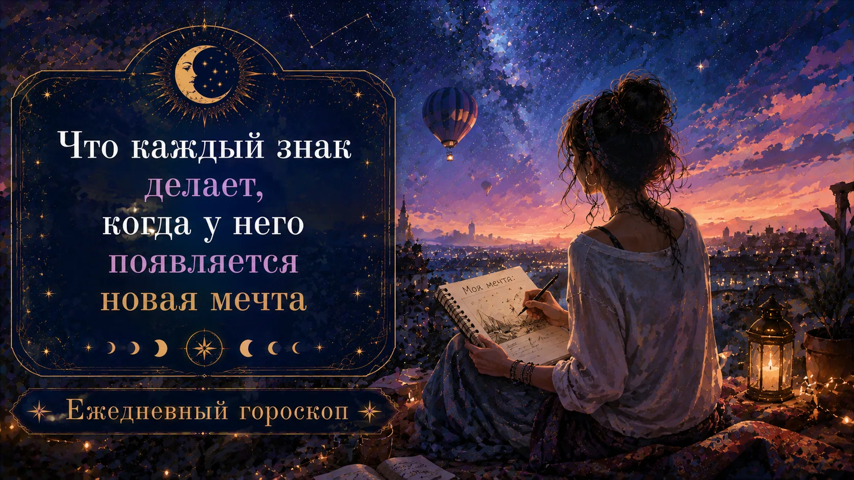 🌠 Что каждый знак зодиака делает, когда у него появляется новая мечта