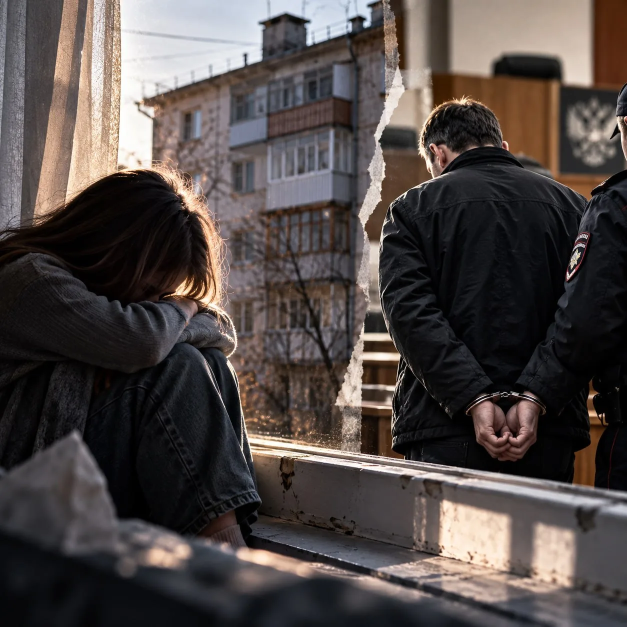 В Иркутске отец получил 7,5 лет колонии за то, что выбросил дочь из окна.