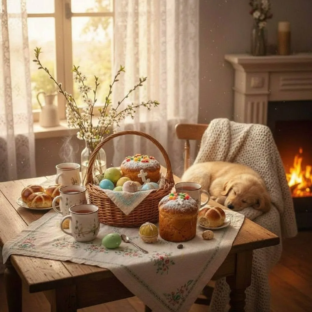 СВЕТЛОЙ ПАСХИ, ДОРОГИЕ НАШИ ДРУЗЬЯ! 🕊️✨  Сегодня особенный день, когда сердца наполняются тихой радо