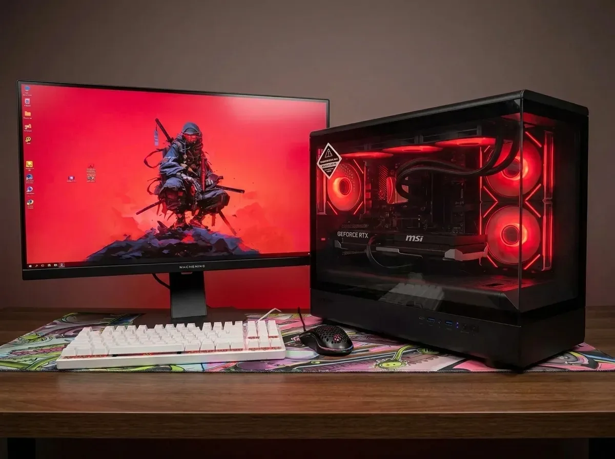 🖥 Игровой! Ryzen 5 9600X,32Гб ddr5, NVMe 1024gb, RTX 5060ti 8gb !Гарантия1год