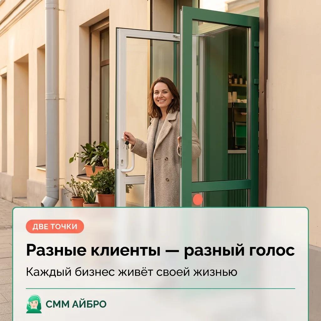 🌿 Две точки — это не один бизнес с двумя адресами
