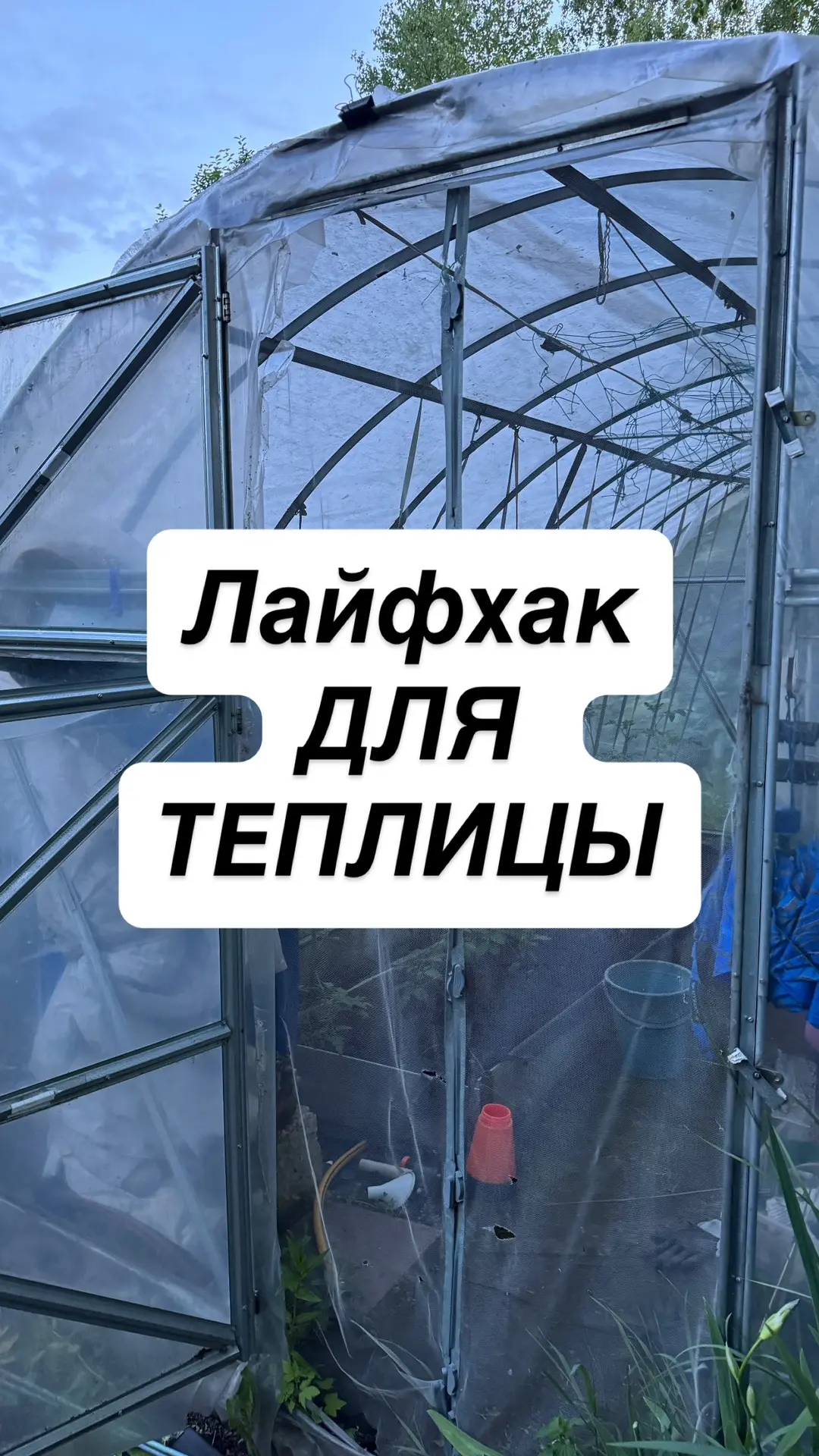 Лайфхак для теплиц