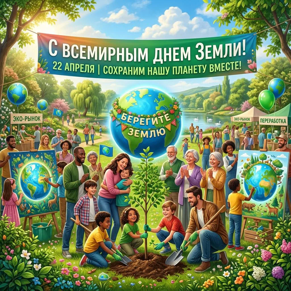 🌍 С МЕЖДУНАРОДНЫМ ДНЁМ ЗЕМЛИ!  22 апреля – отличный день, чтобы взглянуть на нашу планету по-новому!