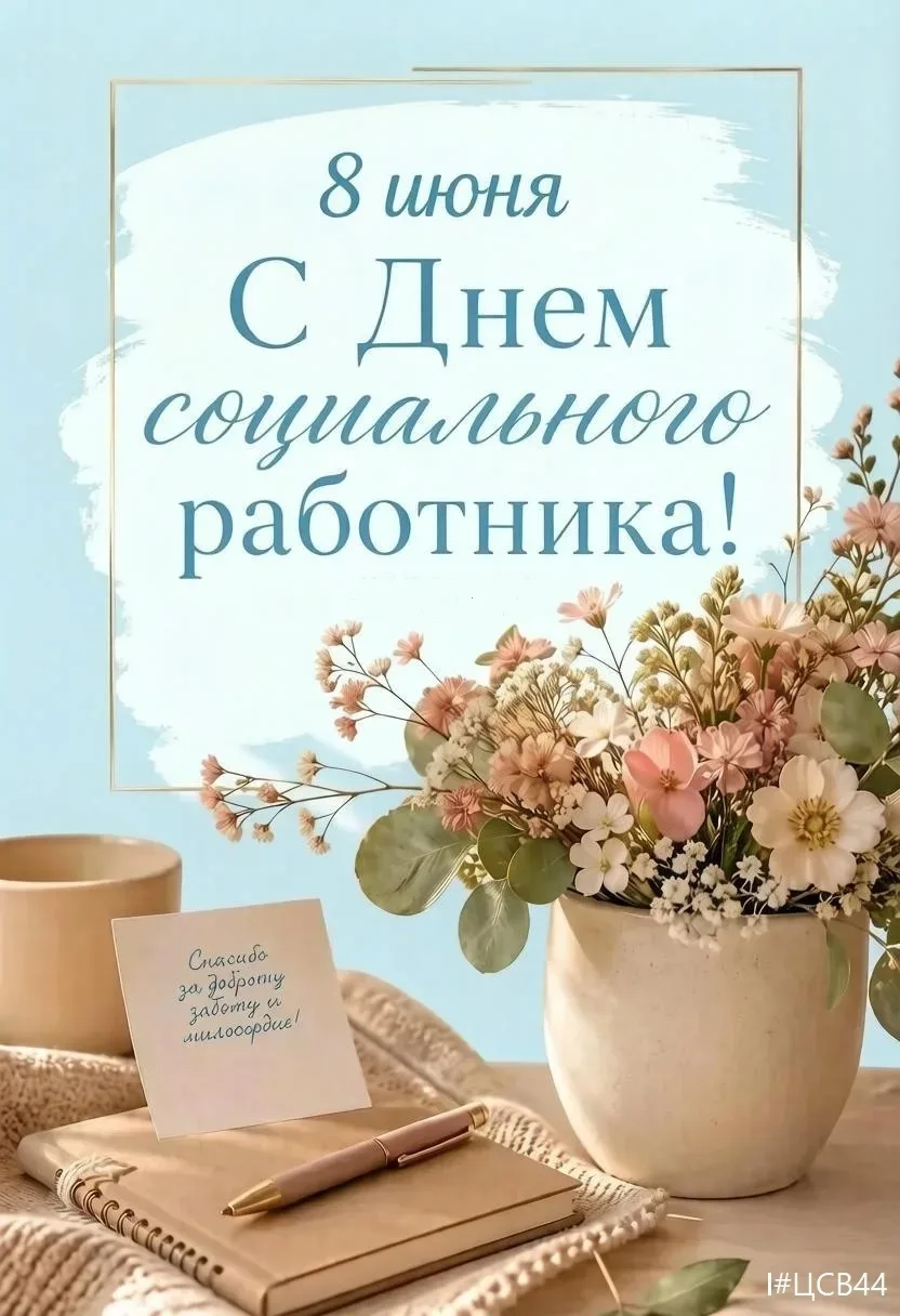📆 Сегодня, в этот июньский день, мы хотим поздравить социальных работников с их профес...