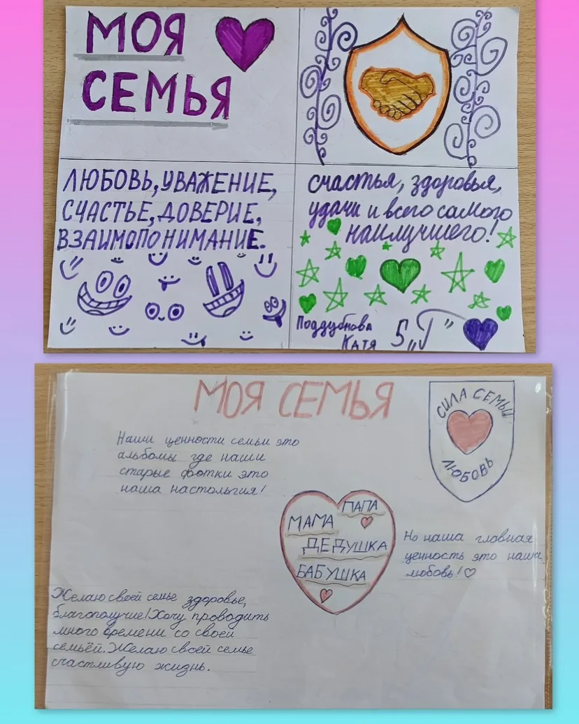 💫На внеурочном занятии «Семьеведение» учащиеся 5Г класса под руководством классного руководителя Мак