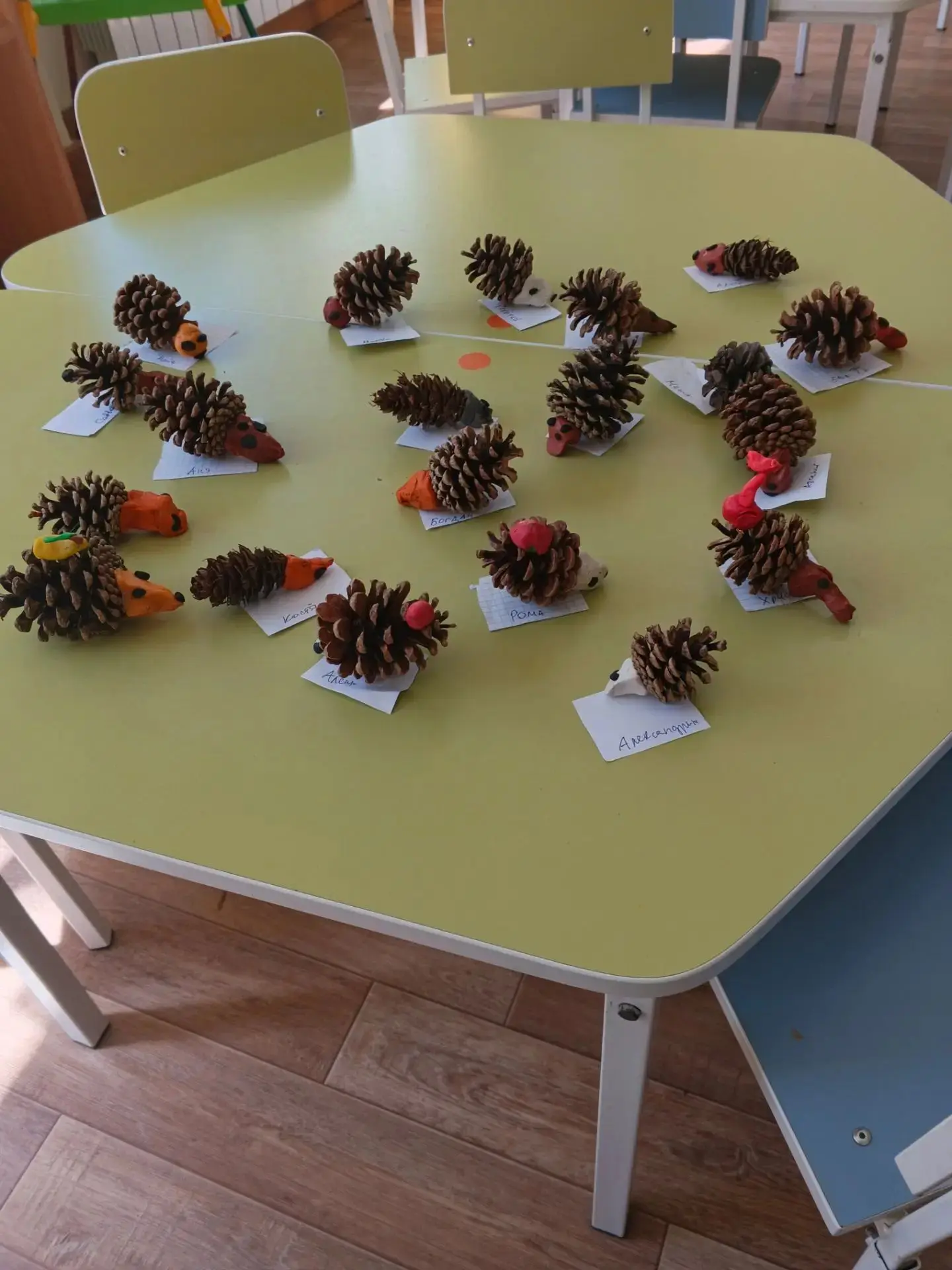 🦔 Наши ёжики из шишек! 😍

Сегодня у нас в группе было настоящее творческое приключение: мы мастери