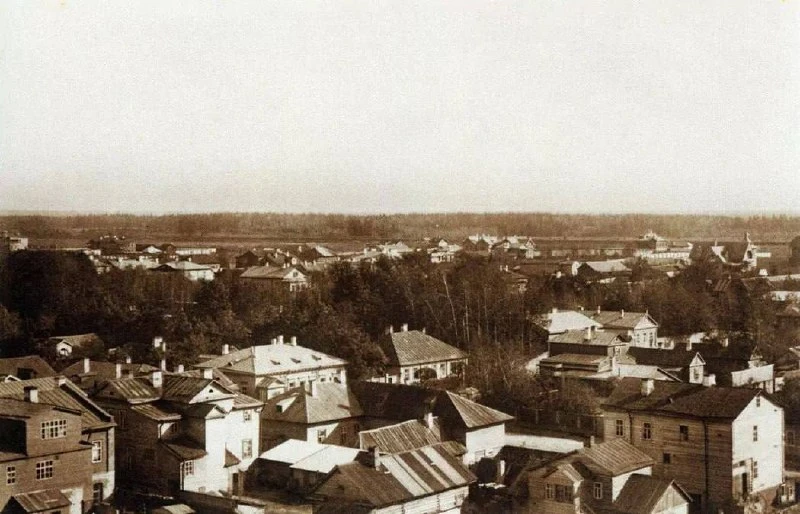 🏛️ Вид на Гатчину, 1915 год